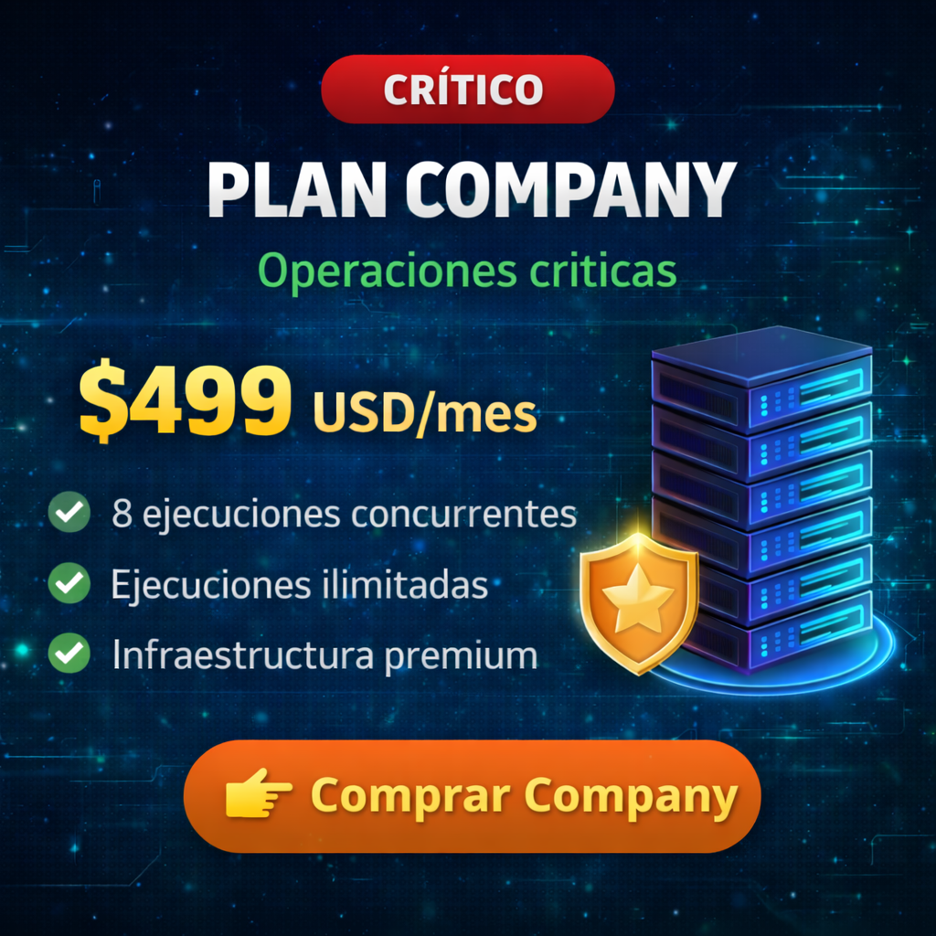 PLAN COMPANY Operaciones críticas