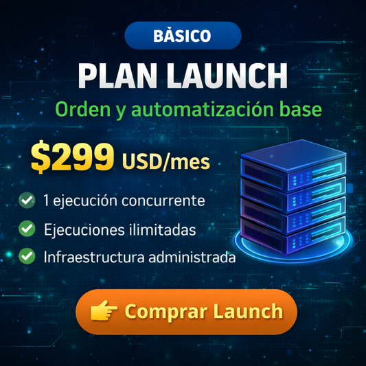 PLAN LAUNCH Orden y automatización base